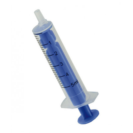 Set of 100 syringes (5 ml, without needle, for frequent use)