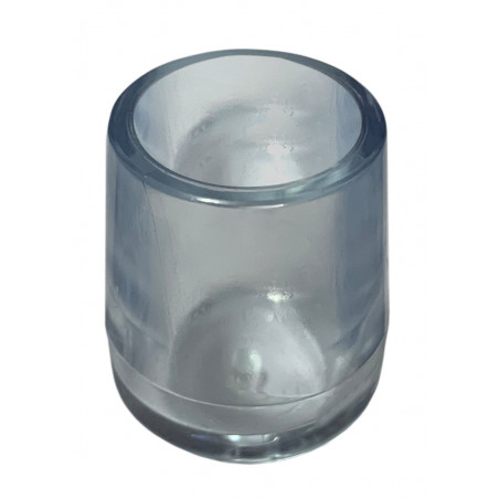 Conjunto de 16 protetores de perna de cadeira de silicone (externo, extra resistente, redondo, 12,7 mm, transparente) [O-RO-12.7 Conjunto de 16 protetores de perna de cadeira de silicone (externo, extra resistente, redondo, 12,7 mm, transparente) [O-RO-12.7