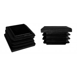Plastic chair leg cap (square, 8.5-12 mm, black)