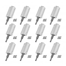 Set of 12 push-to-open snappers for cupboard doors (rubber tip)