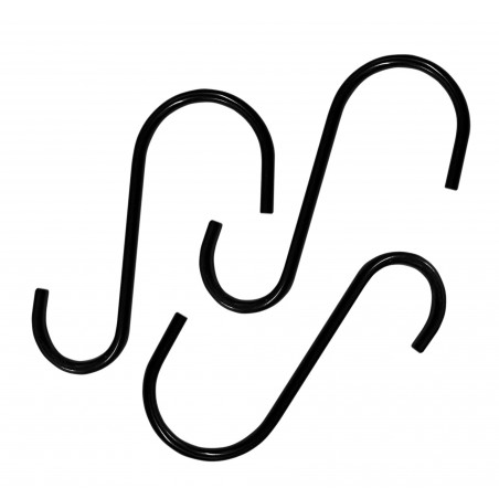 Zestaw 16 małych haczyków ze stali nierdzewnej (6 cm, czarny) - 1 Zestaw 16 małych haczyków ze stali nierdzewnej (6 cm, czarny) - 1