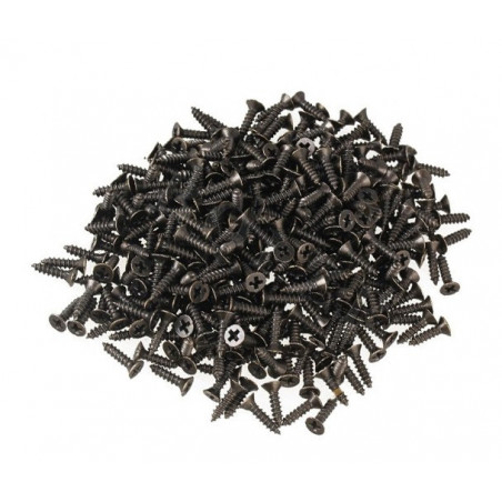 Set of 300 small screws (3.0x12 mm, countersunk, bronze color)