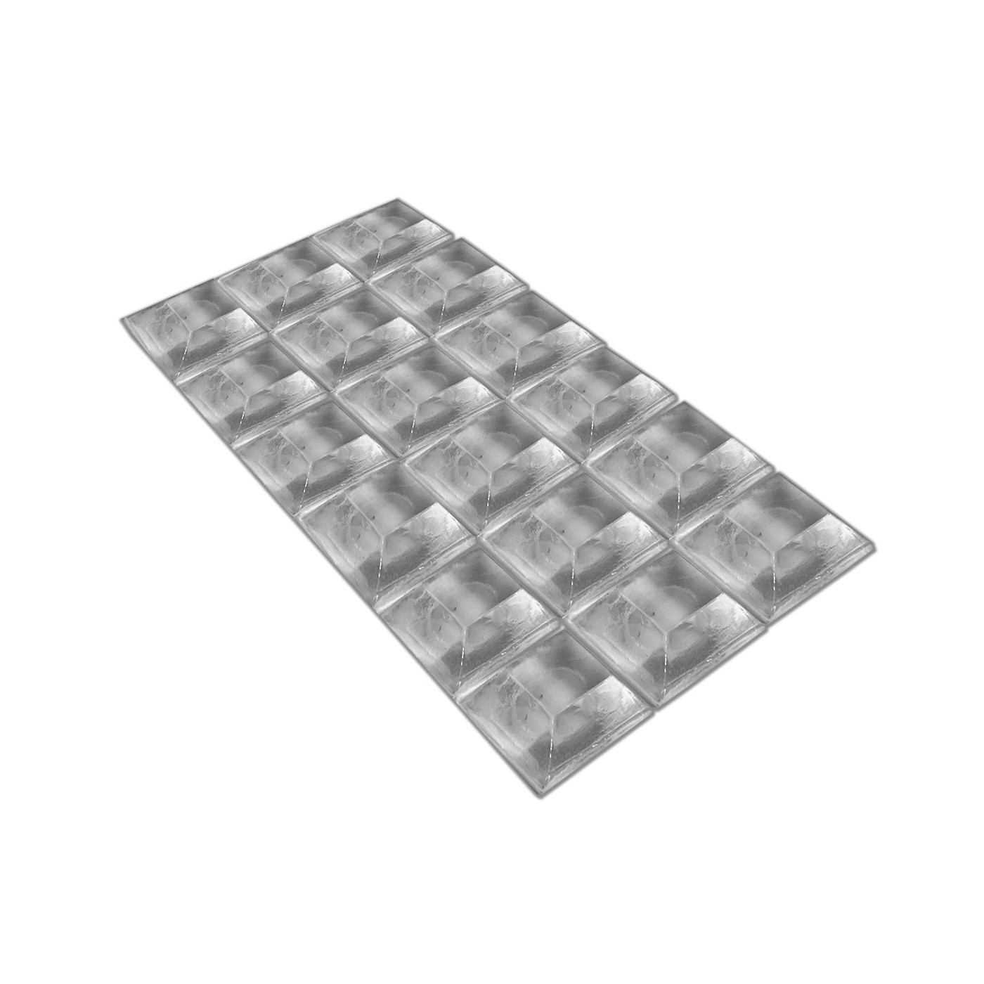 Sæt med 54 selvklæbende buffere (type 4, 20x20 mm, trapez)