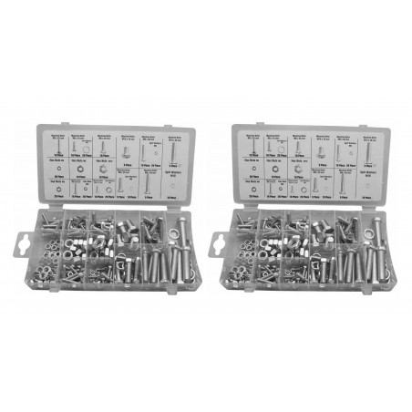 Set von 480 Stück Schrauben, Muttern und Unterlegscheiben im Set von 480 Stück Schrauben, Muttern und Unterlegscheiben im