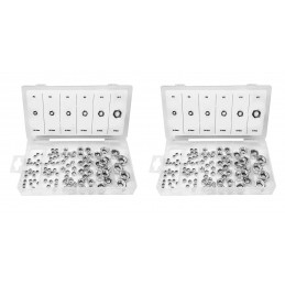 Set of 200 pieces self-locking nuts (M4-M12)