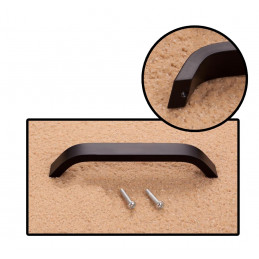 Set mit 4 stabilen Metallgriffen (96 mm, schwarz)