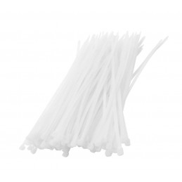 Set of 300 tie wraps (white)