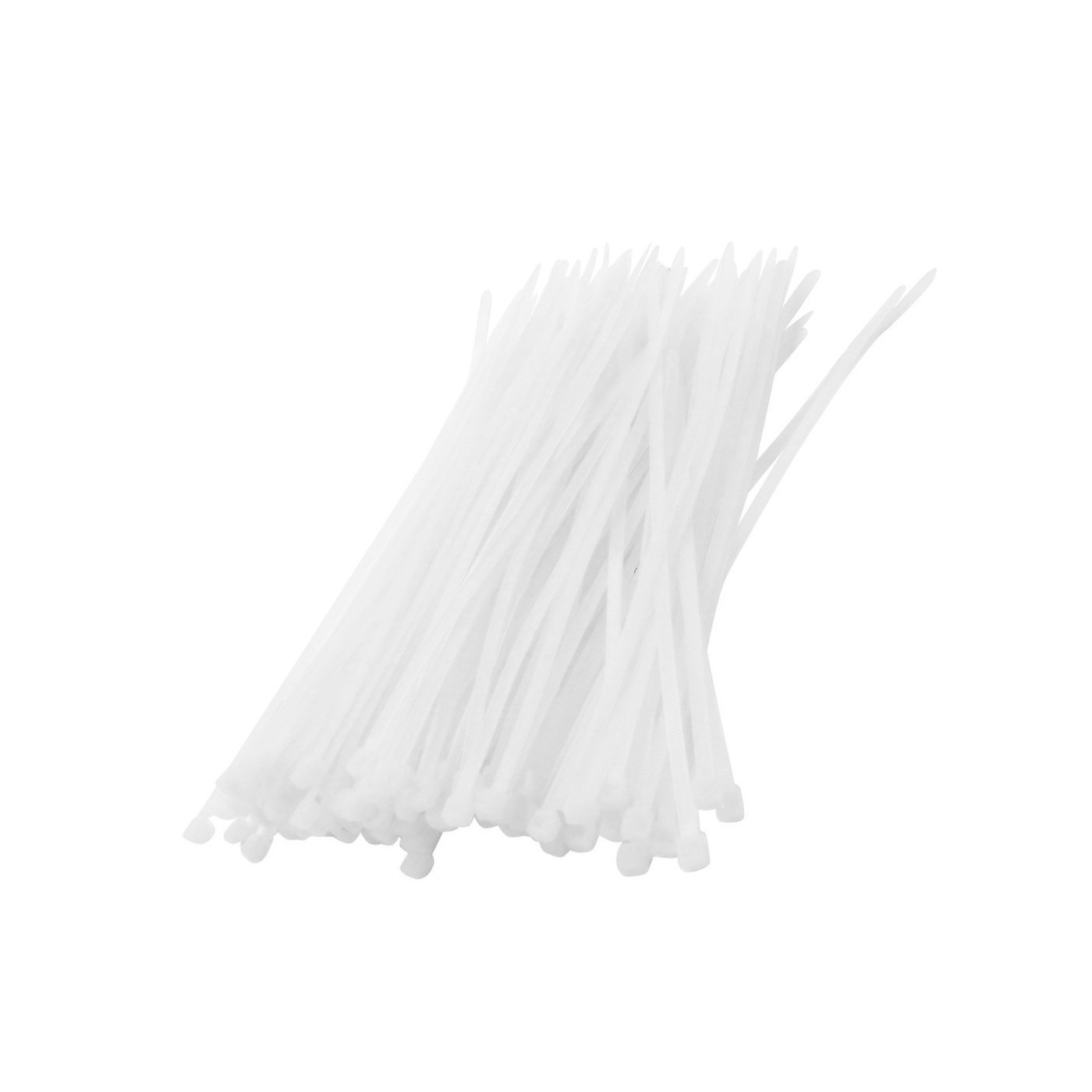 Set of 300 tie wraps (white)