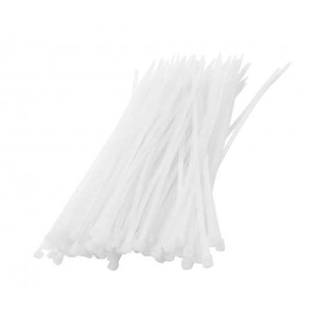 Set of 300 tie wraps (white)