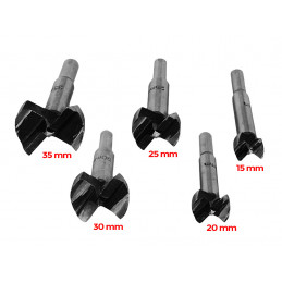 Forstner drill bits set (5 pieces) to drill holes