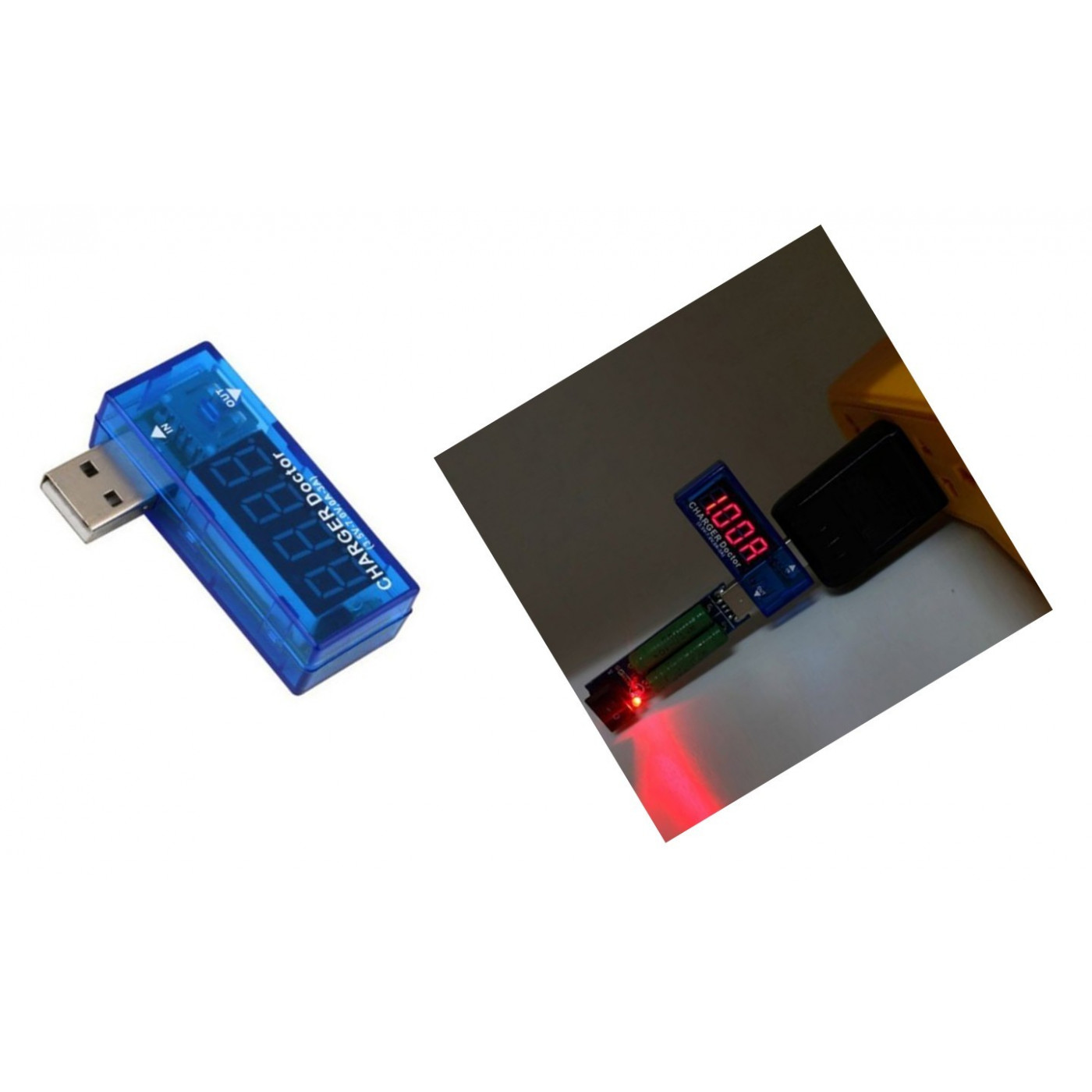 Medidor de voltaje y corriente USB
