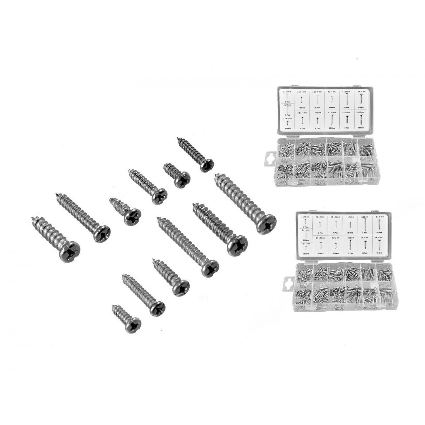 Set of 700 parker screws