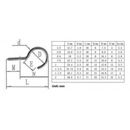 Assortimento di 112 piccoli ganci a vite in scatola