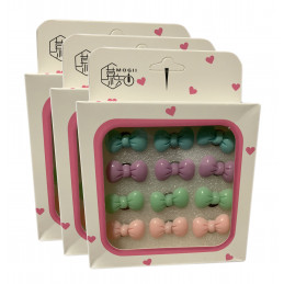 Set von 36 süßen Reißnägeln in Schachteln (Modell: Bögen farbig)