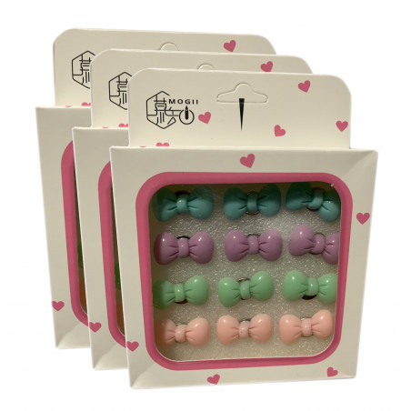 Set of 36 cute thumbtacks in boxes (model: bows colored) Set of 36 cute thumbtacks in boxes (model: bows colored)