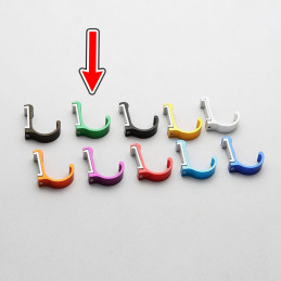Juego de 10 ganchos de ropa / percheros de aluminio (curvado