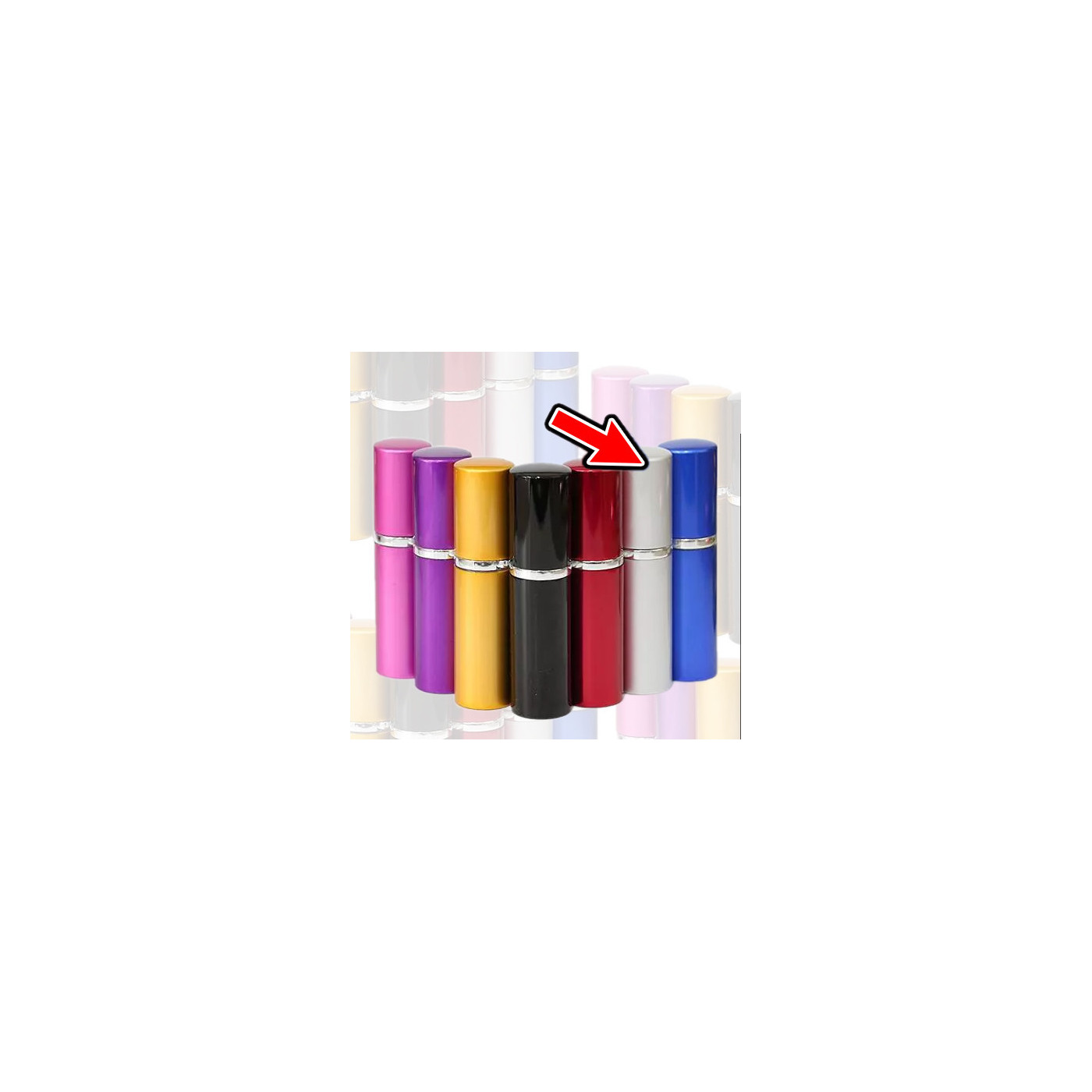 Set von 5 Zerstäubern (10 ml, grau) - 1 Set von 5 Zerstäubern (10 ml, grau) - 1