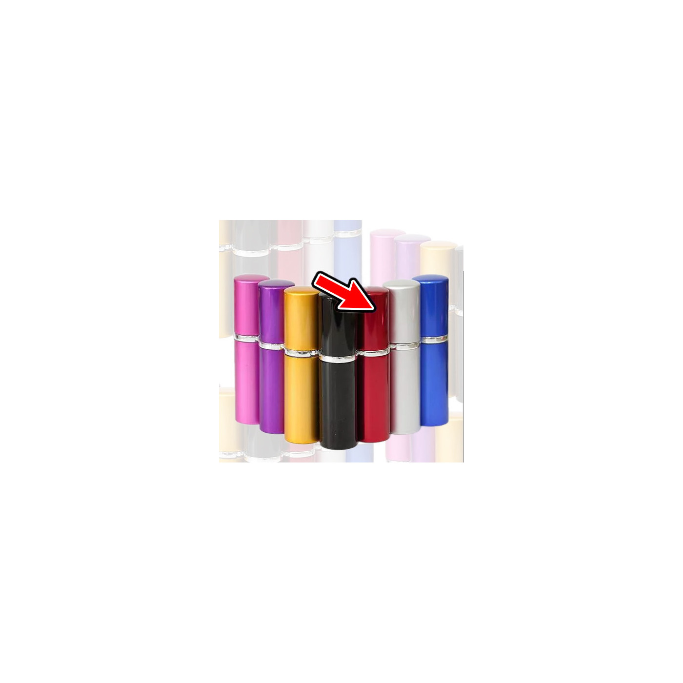 Set von 5 Zerstäubern (10 ml, rot) - 1 Set von 5 Zerstäubern (10 ml, rot) - 1
