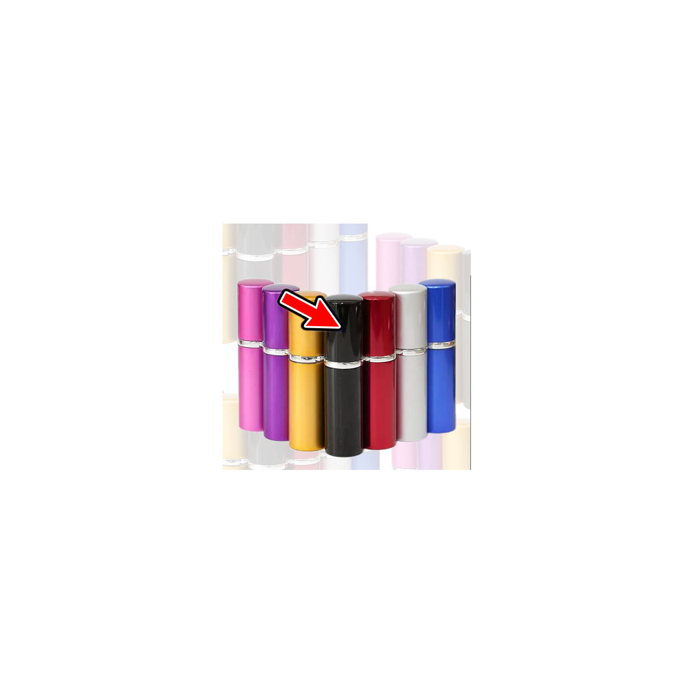 Set von 5 Zerstäubern (10 ml, schwarz) - 1 Set von 5 Zerstäubern (10 ml, schwarz) - 1
