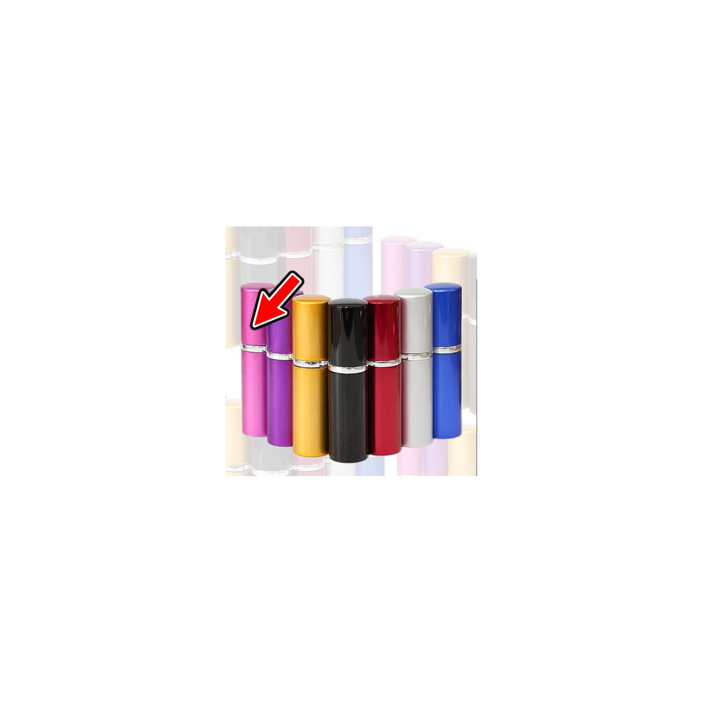 Set von 5 Zerstäubern (10 ml, pink) - 1 Set von 5 Zerstäubern (10 ml, pink) - 1