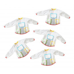 Set von 5 Schürzen für Kinder (geeignet für 3-6 Jahre)