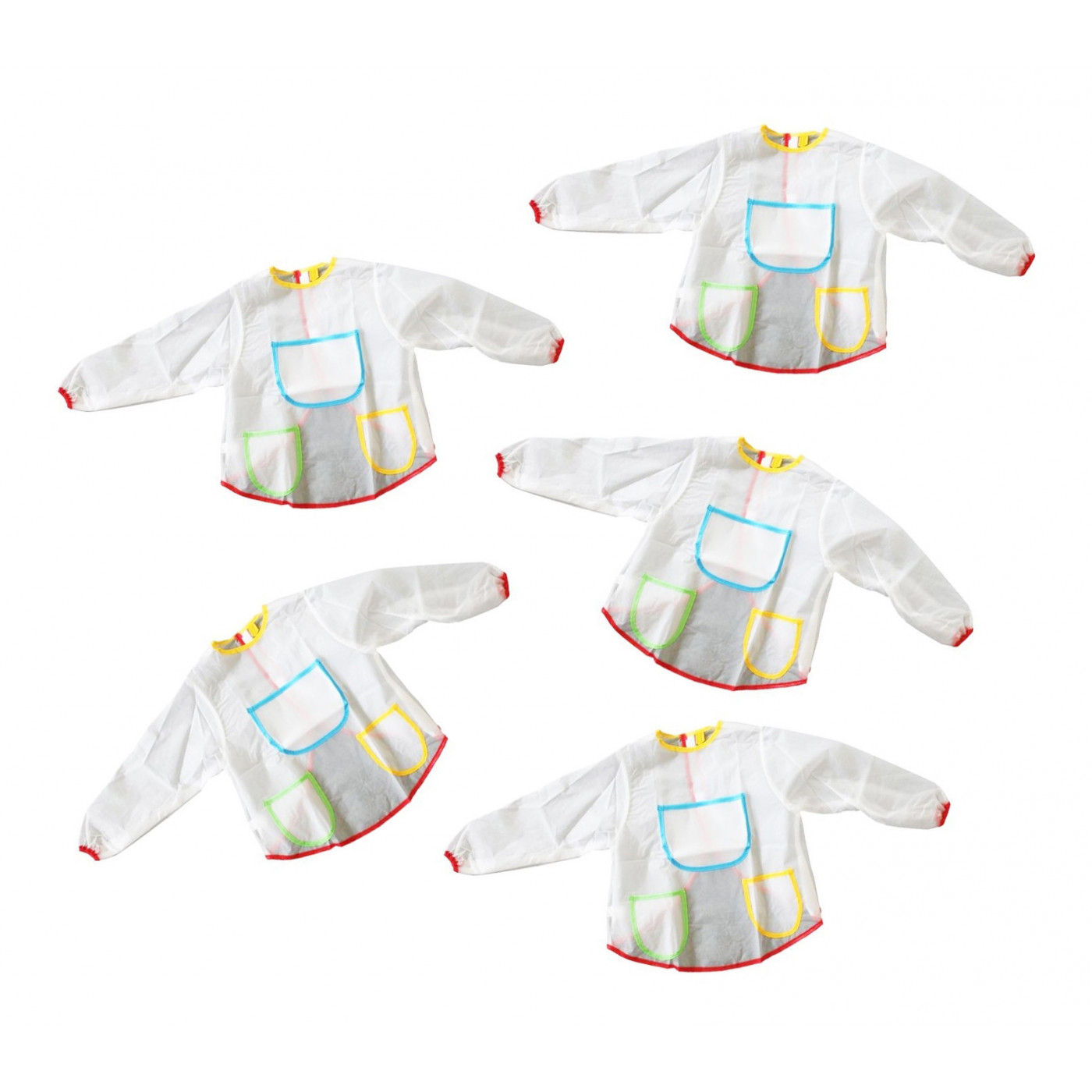 Set of 5 aprons for kids (suitable for ages 3-6 years)