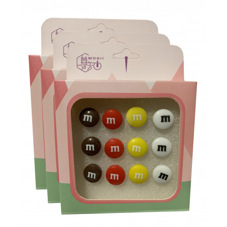 Set of 36 cute thumbtacks in boxes (model: sweets) Set of 36 cute thumbtacks in boxes (model: sweets)