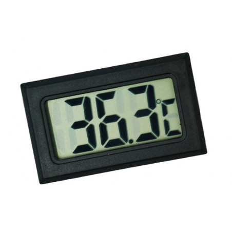 Medidor de temperatura interior LCD (negro)