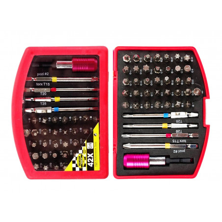 42 piece bit set in case