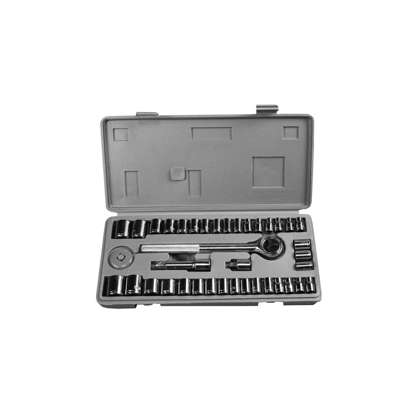 Socket wrench set in storage box (40 pieces)