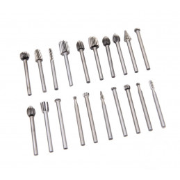 Set mini (dremel) fresa / rebarbas (20 peças)