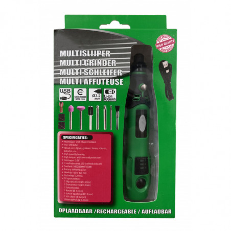 Multislijper met accessoires (oplaadbaar, 3.6 volt)