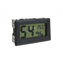 LCD indoor temperature and humidity meter (black)