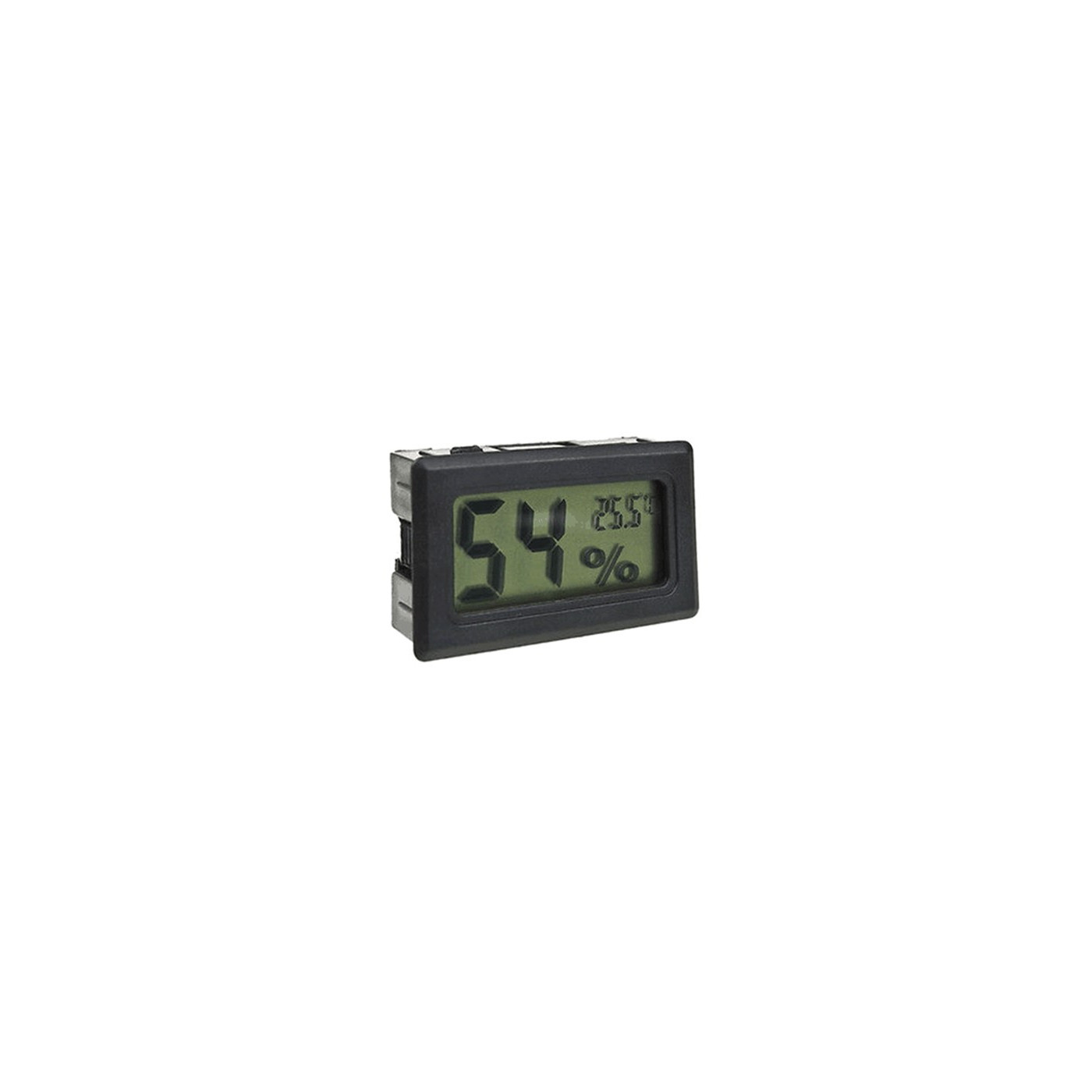 Medidor de temperatura e umidade interno de LCD (preto)