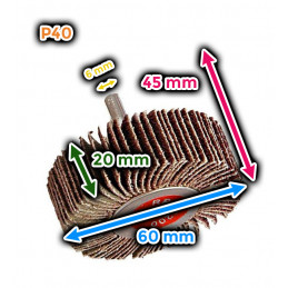 Roda de aba 60x20 mm (grão 40)