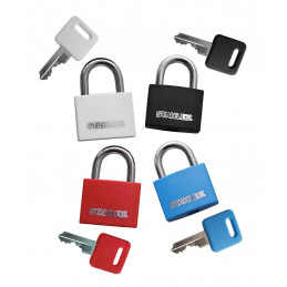 Set of 3 padlocks (30 mm, blue, with 4 keys)