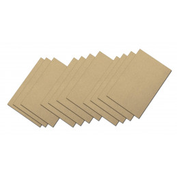 Lot de 55 petites feuilles de papier abrasif (grain 60, 100