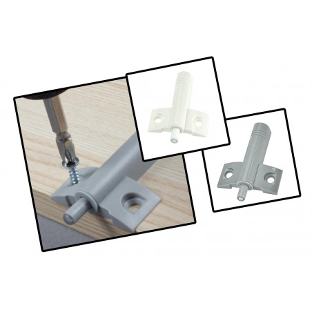 Set von 10 Kunststoff-Türklappen (grau, einschließlich Set von 10 Kunststoff-Türklappen (grau, einschließlich