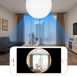 HD camera in lamp, e27 voor Android, IOS