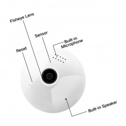 HD camera in lamp, e27 for Android, IOS