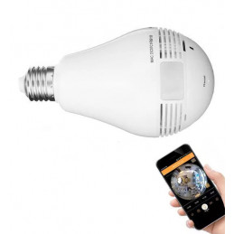 HD kamera i lampe, e27 til Android, IOS