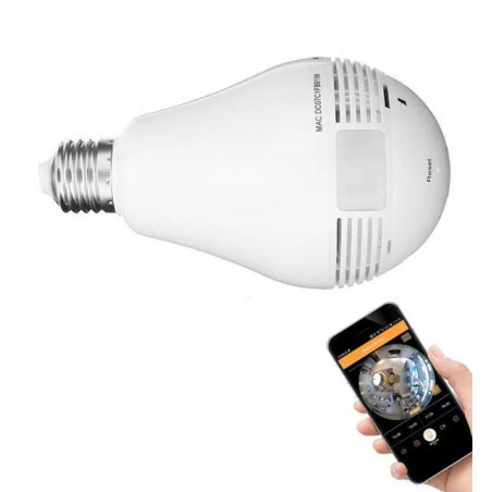 HD camera in lamp, e27 for Android, IOS