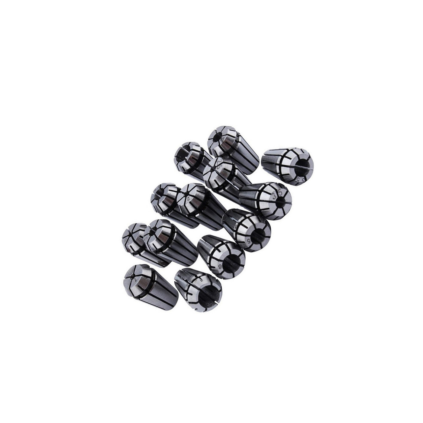 Set mandrins à pinces ER11 (13 pièces, 1-7 mm) - 1 Set mandrins à pinces ER11 (13 pièces, 1-7 mm) - 1