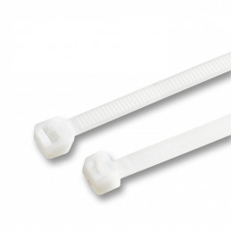 Set of 150 strong tie wraps, 7.8x370 mm (white, extra wide)