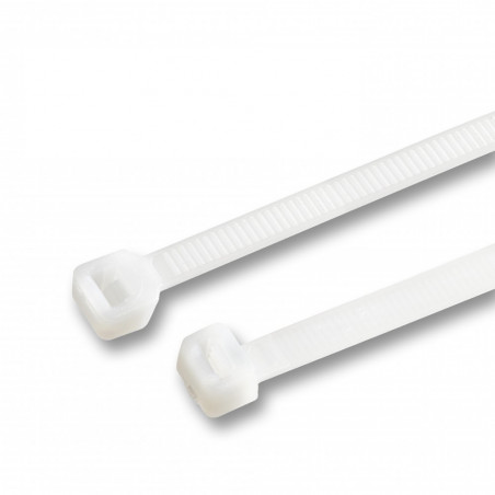 Lot de 150 attaches fortes, 7,8x370 mm (blanc, extra large)