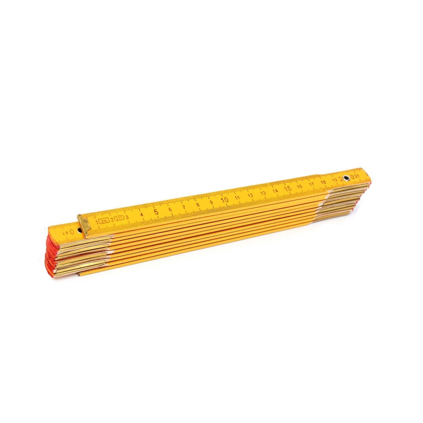 EORTA Folding Ruler Wooden 200cm Ruler Portable Metric Measuring Tools for Builder Carpenter DIY Craft Office Yellow Gift 