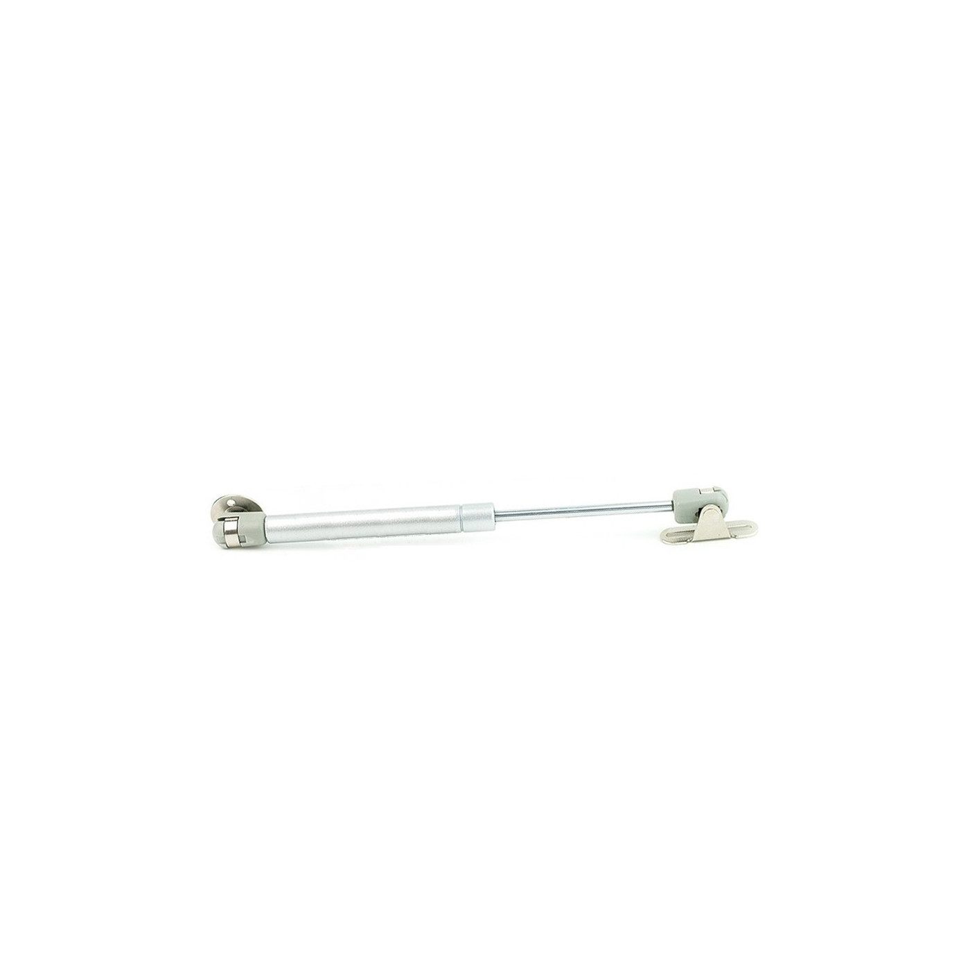 Universal gas spring with brackets (100N/10kg, 244 mm, silver)