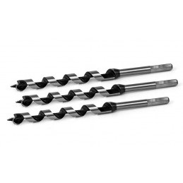 Set of 3 auger drill bits for wood, 19x230 mm