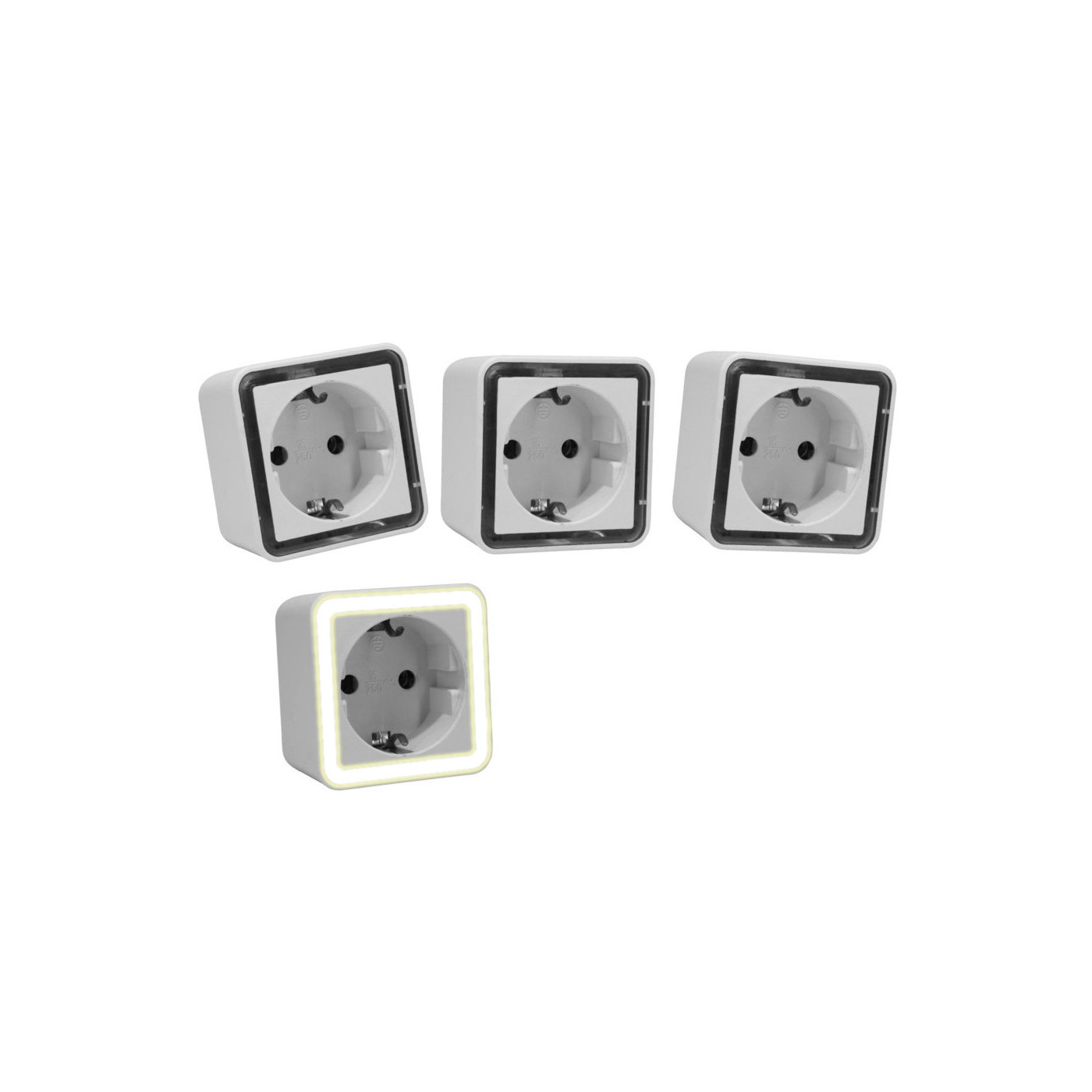 Set of 3 night lights with light sensor (also for children)