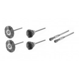 Mini steel wire brush set (6 pieces)